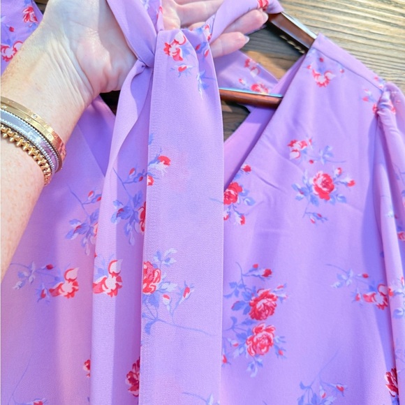 Shabby Chic Lilac Floral Bodysuit NWT - Picture 2 of 6